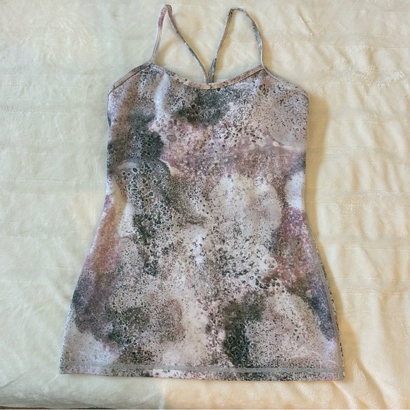 lululemon athletica Tops - lululemon athletica Women's Abstract Tank Top in Black and Purple- Sz S